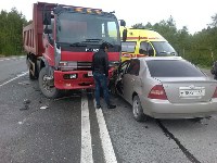 Авария у поворота на Охотское 5 июня, Фото: 1