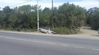 Автомобиль врезался в столб по дороге на Троицкое, Фото: 2