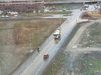 Южносахалинец "поймал" спецтехнику, которая превратила дорогу в грязевое месиво, Фото: 4