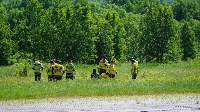 На Сахалине десантники-пожарные отточили своё мастерство по спуску с вертолёта, Фото: 4