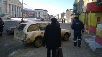 В Холмске иномарка врезалась в припаркованный автомобиль, уходя от преследования полиции, Фото: 9