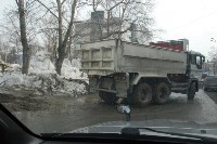 Машина развозит грязь от Дома Правительства, Фото: 13