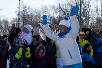 Огонь зимних «Детей Азии» пронесли по улицам Ноглик , Фото: 9