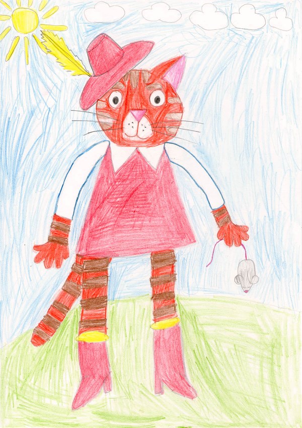 "Кот в сапогах". Эмин Сыроед, 7 лет.
