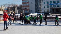 Мастер-класс для любителей хоккея прошел на площади Ленина в Южно-Сахалинске, Фото: 61