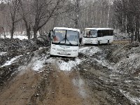 Очередной рейсовый автобус увяз в грязи в Елочках, Фото: 3