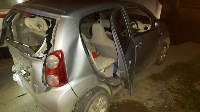 Два автомобиля столкнулись в Хомутово в ночь с 7 на 8 октября, Фото: 2
