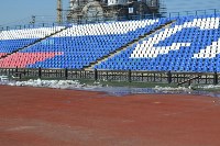 На футбольном поле стадиона «Спартак» прошла первая тренировка после зимнего периода, Фото: 3