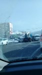 В аварии в Южно-Сахалинске поучаствовала автовышка, Фото: 3