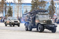 Военный парад в День Победы в Южно-Сахалинске, Фото: 16