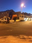  Мусоровоз залетел на стройку после столкновения с рейсовым автобусом в Дальнем, Фото: 4