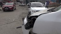 Девушка пострадала при столкновении трех автомобилей в Южно-Сахалинске, Фото: 6