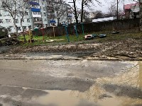 Один из дворов Южно-Сахалинска утопает в грязи после коммунальных работ, Фото: 5