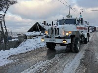 Пристройка и чердак горели в частном доме в Углегорске, Фото: 2