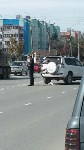 Мотоциклист врезался в джип в Южно-Сахалинске, Фото: 2