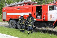 Условный пожар "потушили" в детском лагере в Анивском районе, Фото: 20