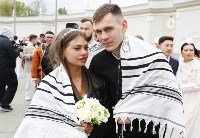 Сахалинские пары приняли участие в самой массовой церемонии бракосочетания в России, Фото: 5