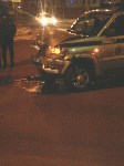В Поронайске Nissan AD выехал на перекресток на красный свет и врезался в полицейский "Патриот", Фото: 3