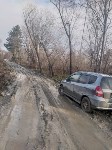 Единственную дорогу к двум СНТ превратила в кашу техника южно-сахалинского водоканала, Фото: 7