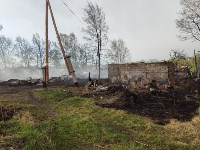 Появились фото последствий крупного пожара в сахалинском селе Восток, Фото: 3