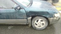 Две "Тойоты" столкнулись на перекрестке в Южно-Сахалинске, Фото: 2