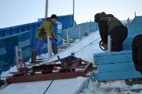 Трамплин К-70 в Южно-Сахалинске начали готовить к первенству области , Фото: 2