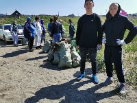 Соревнования по сбору мусора "Чистые острова" прошли в Томари, Фото: 2