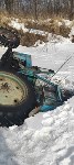 Трактор провалился под лёд в Смирныховском районе, Фото: 3