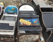 Почти три десятка игровых автоматов уничтожены на свалке в Долинске, Фото: 5