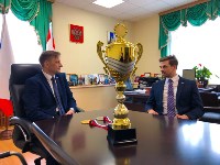 Министр спорта Сахалинской области встретился с чемпионом Европы по кендо, Фото: 4
