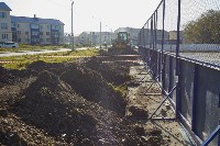В Южно-Сахалинске ремонтируют спортивные дворовые корты и площадки, Фото: 4