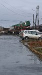 Ветер снёс покрытие крыши и уронил контейнер на стройках в Правде, Фото: 2