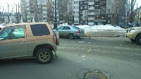 Три автомобиля столкнулись на проспекте Победы в Южно-Сахалинске, Фото: 2