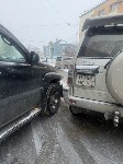 Очевидцев столкновения Toyota Land Cruiser Prado и  Lexus GX470 ищут в Южно-Сахалинске, Фото: 4