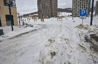 Расчистка придомовых территорий в ЖК "Уюн" в Южно-Сахалинске, Фото: 2