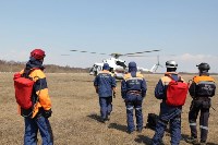 Тренировка по ликвидации последствий природного пожара проходит на Сахалине, Фото: 12