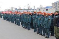 Сахалинские пожарные провели генеральную репетицию перед своим праздником, Фото: 4