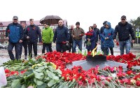 Сахалинские боксёры возложили цветы к Вечному огню, Фото: 7