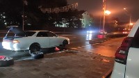 "Минус колесо": южносахалинка ночью на авто влетела в открытый люк на перекрёстке, Фото: 1