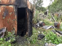 Четыре гаража сгорели в Южно-Сахалинске, Фото: 2