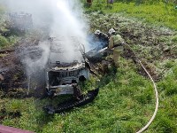 Автомобиль горел в Подгорном, Фото: 3