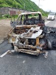 Иномарка сгорела в Невельске, Фото: 7