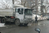 Машина развозит грязь от Дома Правительства, Фото: 9