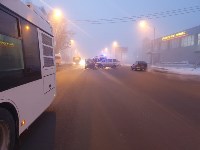 Два ДТП с участием рейсовых автобусов произошли за утро в Южно-Сахалинске, Фото: 1