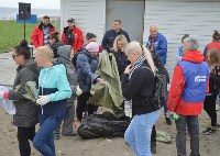 В Садовниках 150 человек очистили от мусора пляж, Фото: 5