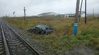 Поезд и легковой автомобиль столкнулись в пригороде Южно-Сахалинска, Фото: 4