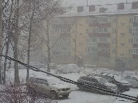 Снегопад в Южно-Сахалинске, Фото: 3
