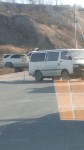 Две "Тойоты" столкнулись на въезде в Корсаков, Фото: 4
