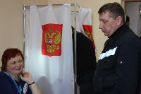 Избирательный участок в аэропорту Южно-Сахалинска , Фото: 1