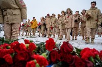 Сахалинцы в День защитника Отечества возложили цветы к Вечному огню, Фото: 13